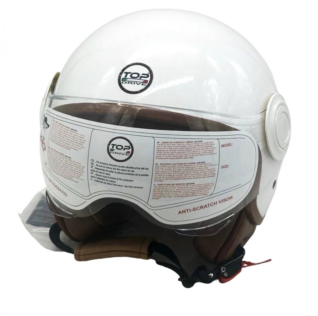 top drive casco sirio bianco lucido tg xl ean 8058776887372