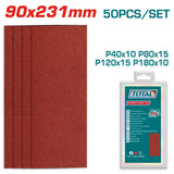 total carta vetrata rettangolare 21x9 cm set 50 pz ean 6942210223548