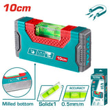total mini livella magnetica 1 bolla total 10 cm ean 6932584801916