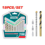 total punte per trapano e avvitatore set 19 pz ean 6941639847694