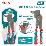 total rivettatrice manuale con testa girevole a 360 total ean 6925582192711