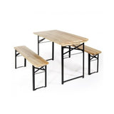 verdelook set birreria tavolo e 2 panche da esterno in legno ean 8004944023608