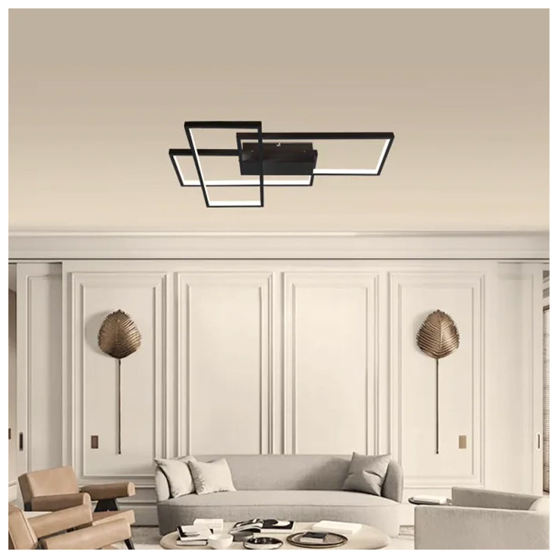 aigostar plafoniera a led geometrica 38w nera ean 8433325407629