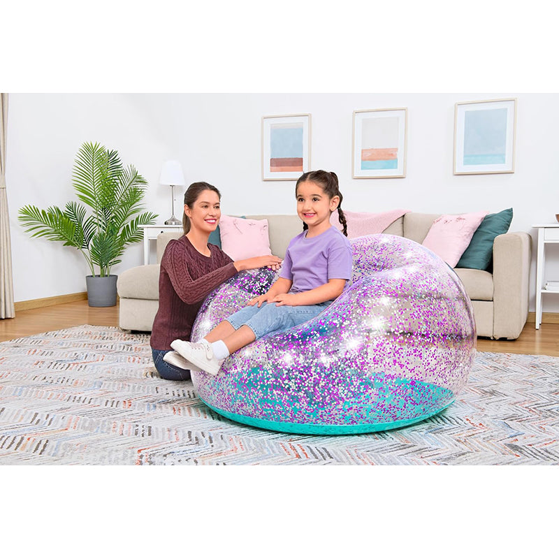 bestway sedia glitter dream 114x112x66cm ean 6941607325650