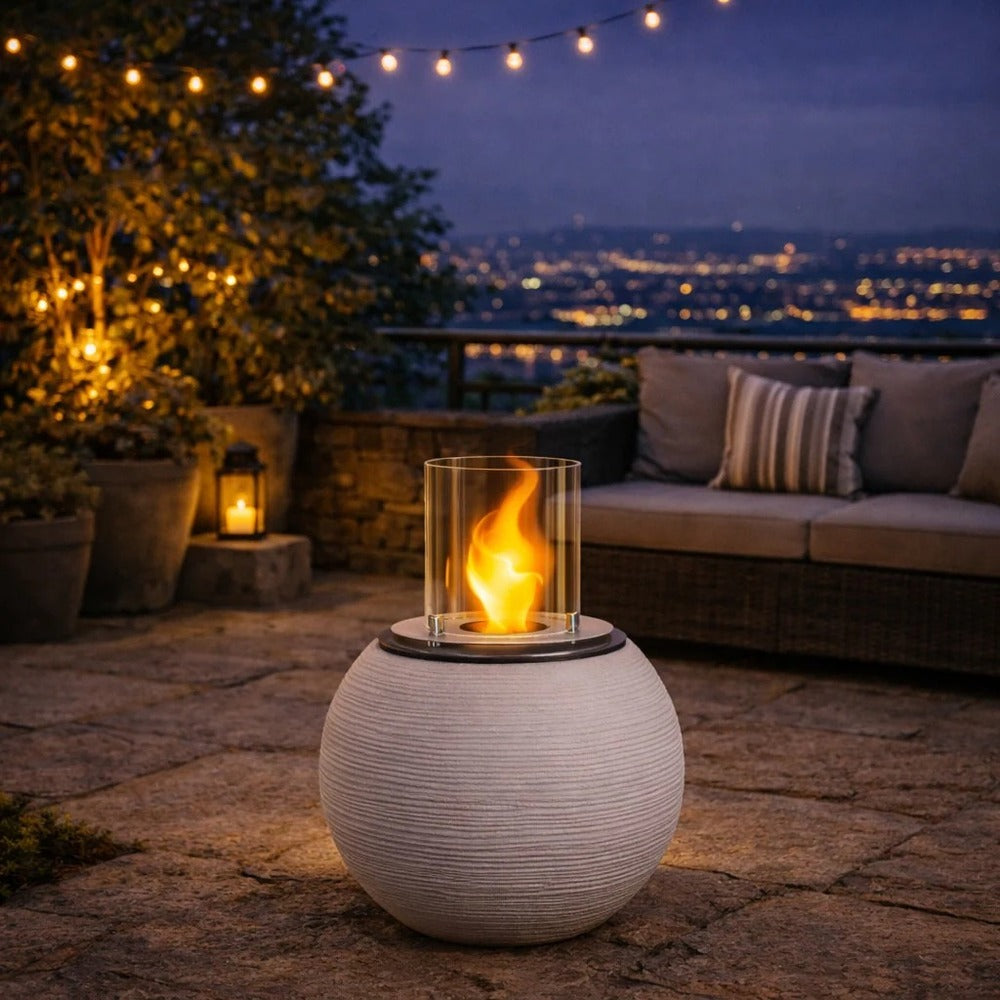 divina fire braciere bioetanolo da terra botticelli beige ean 8056157806158
