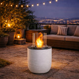 divina fire braciere bioetanolo da terra raffaello bianco ean 8056157806196