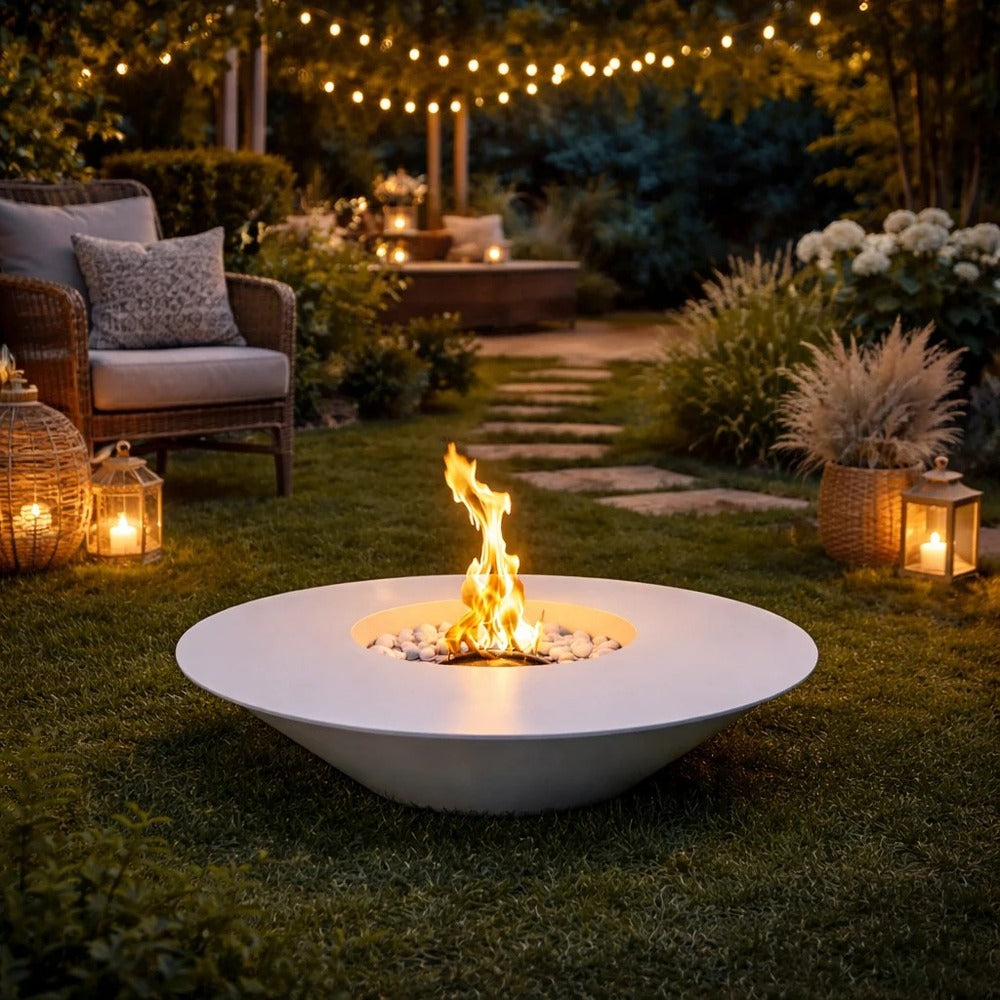 divina fire braciere bioetanolo da terra santorini d60 bianco ean 8056157805106
