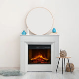 divina fire camino elettrico da terra bellini legno bianco ean 8056157809104