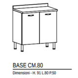 formula 1 base cucina federica 80 cm olmo ean 9972015080746