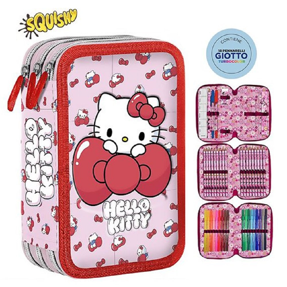 hello kitty astuccio 3 zip hello kitty ean 8032780743855