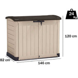 keter armadio portattrezzi out arc beige 146x82x120 ean 7290106922648