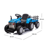 lamas toys trattore rimorchio radiocomandato 12v blu ean 0735720237770