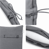 mirada home cuscino phillip 96x40xh 4 cm grigio scuro ean 8051944712131