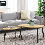 mirada set tavolini bicco 2pz 6040 rovere ean 8051944718805