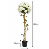 nbr pianta composizione artificiale rose bianche 120cm ean 8051944714159