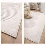 nbr tappeto castro cerchi e linee grigio 150x220 cm ean 9972016923066