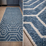nbr tappeto galileo esagoni e rombi blu 80x150 cm ean 9972016900999