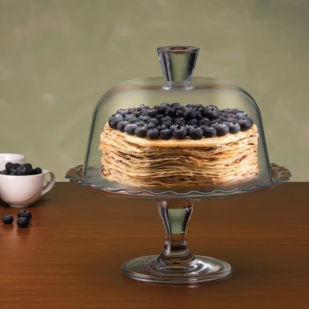 pasabahce alzata vetro patisserie 26cm con cupola ean 8693357524774