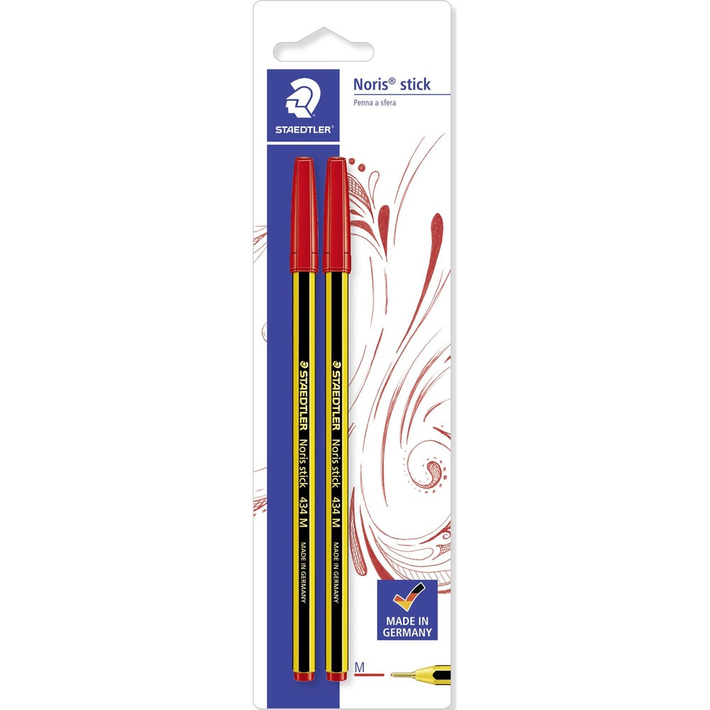 staedtler penne staedtler noris rosse 2 pezzi ean 4007817434024
