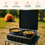 staylux fornello 4 fuochi 49x49 nero ean 8055954980030
