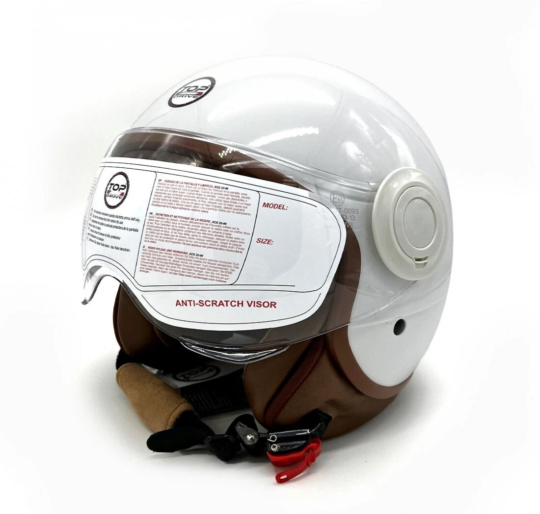 top drive casco sirio bianco lucido tg l ean 8058776887358