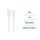 unico cavo usb a type c 3 4 a bianco 1 mt ean 8435719644788