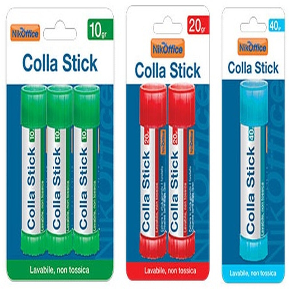 nikoffice colla stick confezione 2 pz x 20 gr ean 8033593021093