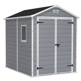keter casetta da giardino manor 6x8 grigio ean 7290103660413