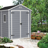 keter casetta da giardino manor 6x8 grigio ean 7290103660413