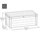 Baule In Resina Brightwood Marrone 145x69x60