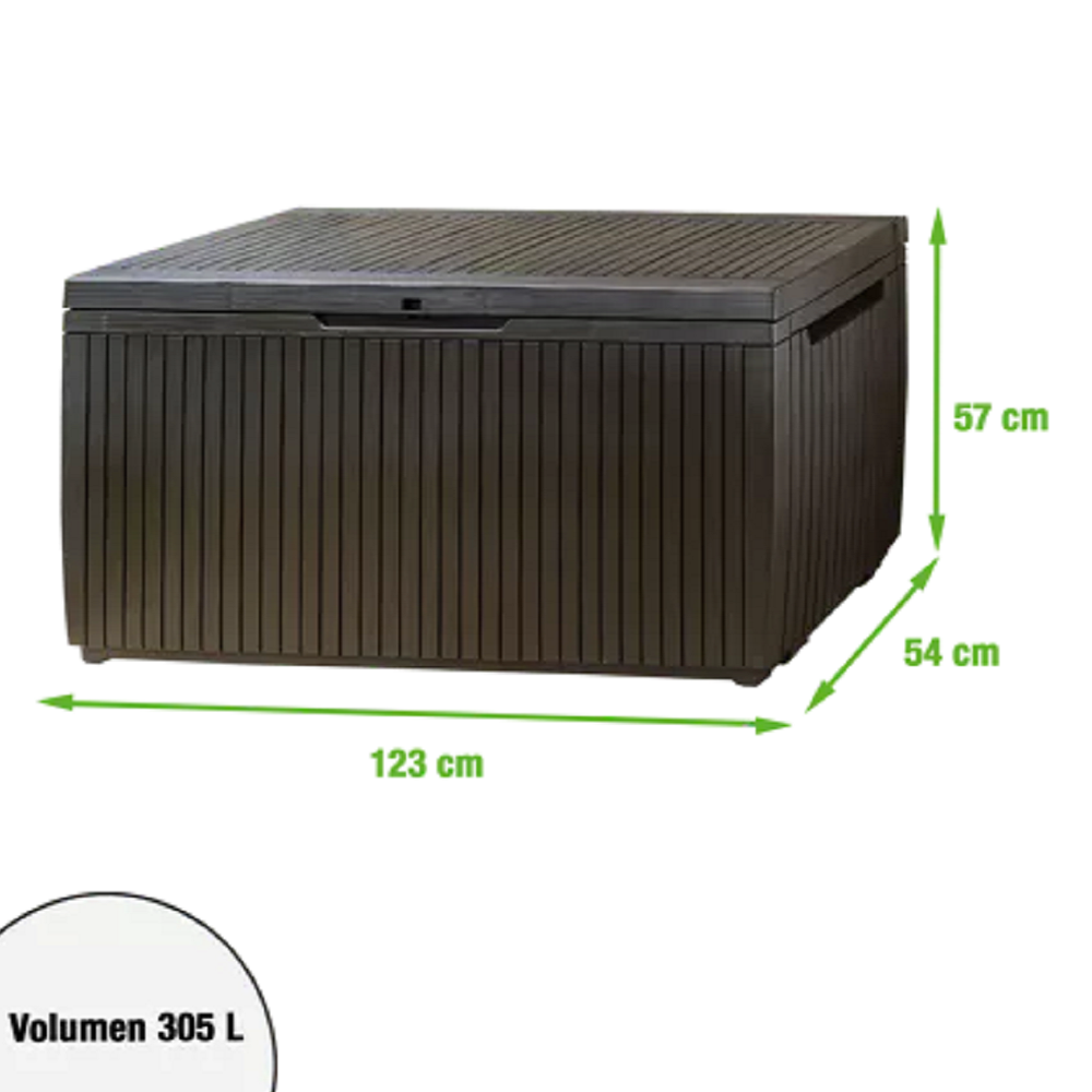 Baule In Resina Springwood Marrona 123x53x57