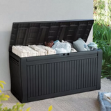 Baule In Resina Comfy Grafite 116x45x57 Cm