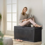 Baule In Resina Comfy Grafite 116x45x57 Cm