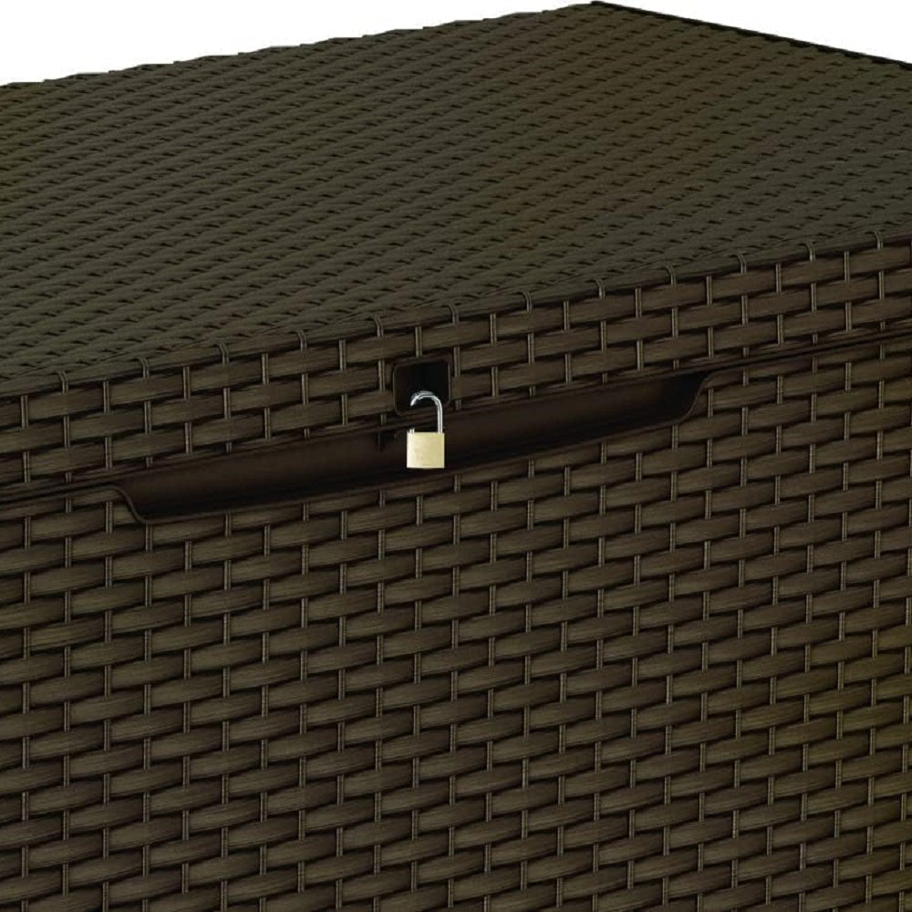 Baule In Resina Capri Marrone 123x53x57 Cm