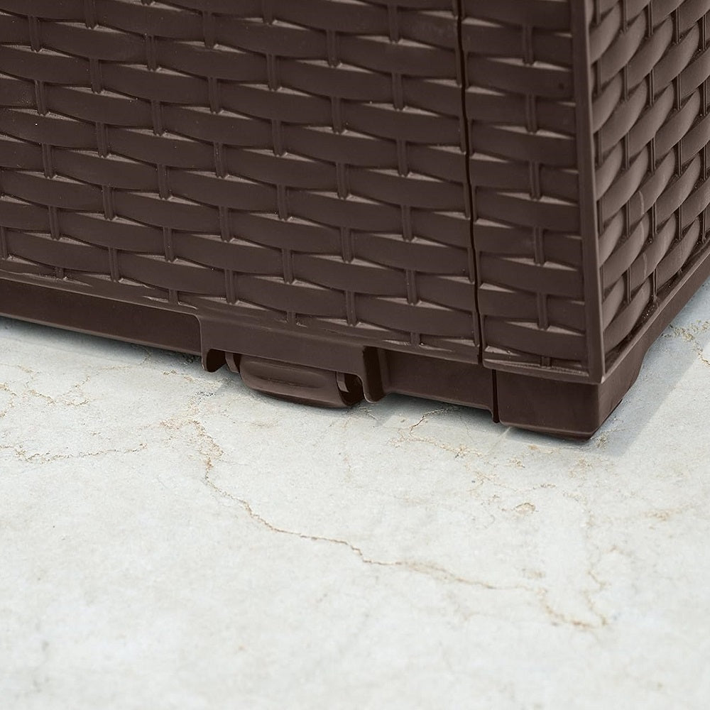 Baule In Resina Capri Marrone 123x53x57 Cm