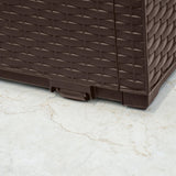 Baule In Resina Capri Marrone 123x53x57 Cm