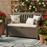 Panchina Cassapanca Patio Grafite 133x61x89 Cm