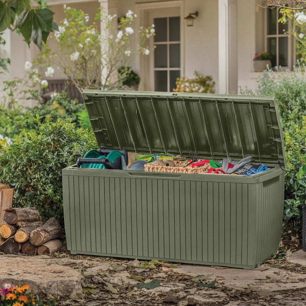 Baule In Resina Springwood Verde 123x54x57 Cm