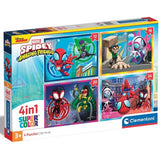 clementoni puzzle bambini spidey and his friends 4 in 1 ean 8005125215287