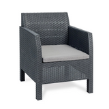 Set Matilde 2 Poltrone + 1 Tavolo Antracite