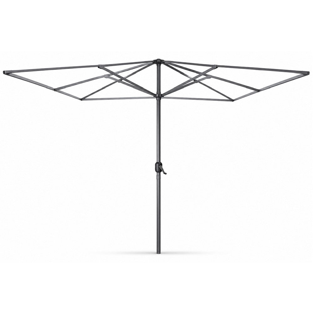 Struttura Ombrellone Senza Telo Grigio 3X2 mt