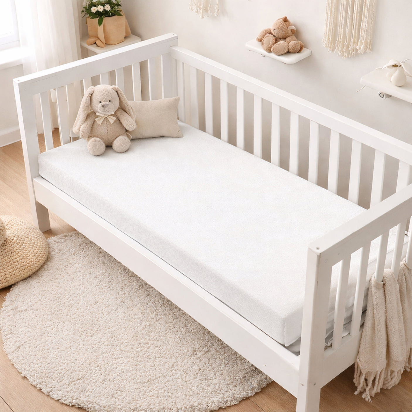 Materasso Bunny Sfoderabile Lettino 60X125X10 cm