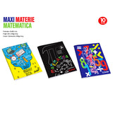 Quaderno A4 Matematica Pacco 10 Pz Assortiti Rigatura 10 mm