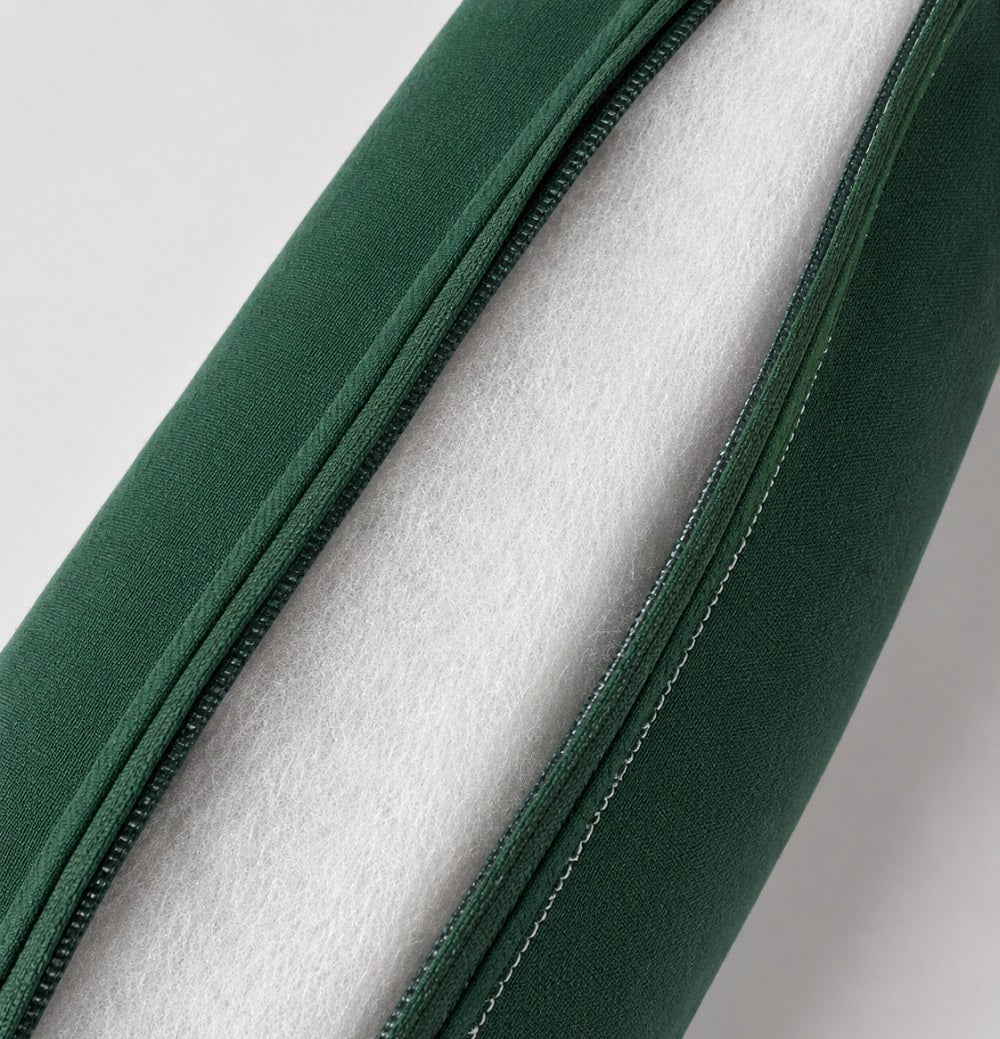 Cuscino Panca Triadi 110x45x4 Cm Bianco E Verde