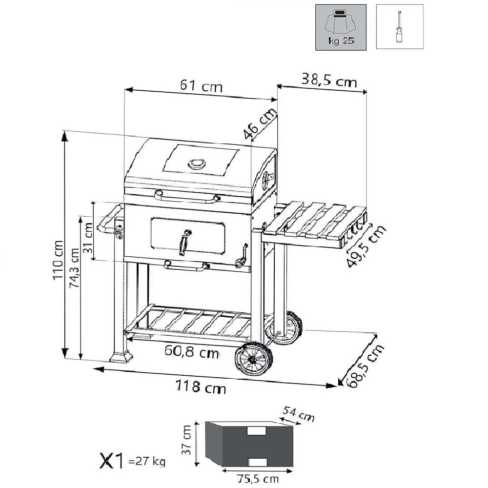 Barbecue Carbonella Austin Cosma