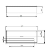 Bruciatore Bioetanolo Incasso 3,5 Lt 45,7x18,7xh9,