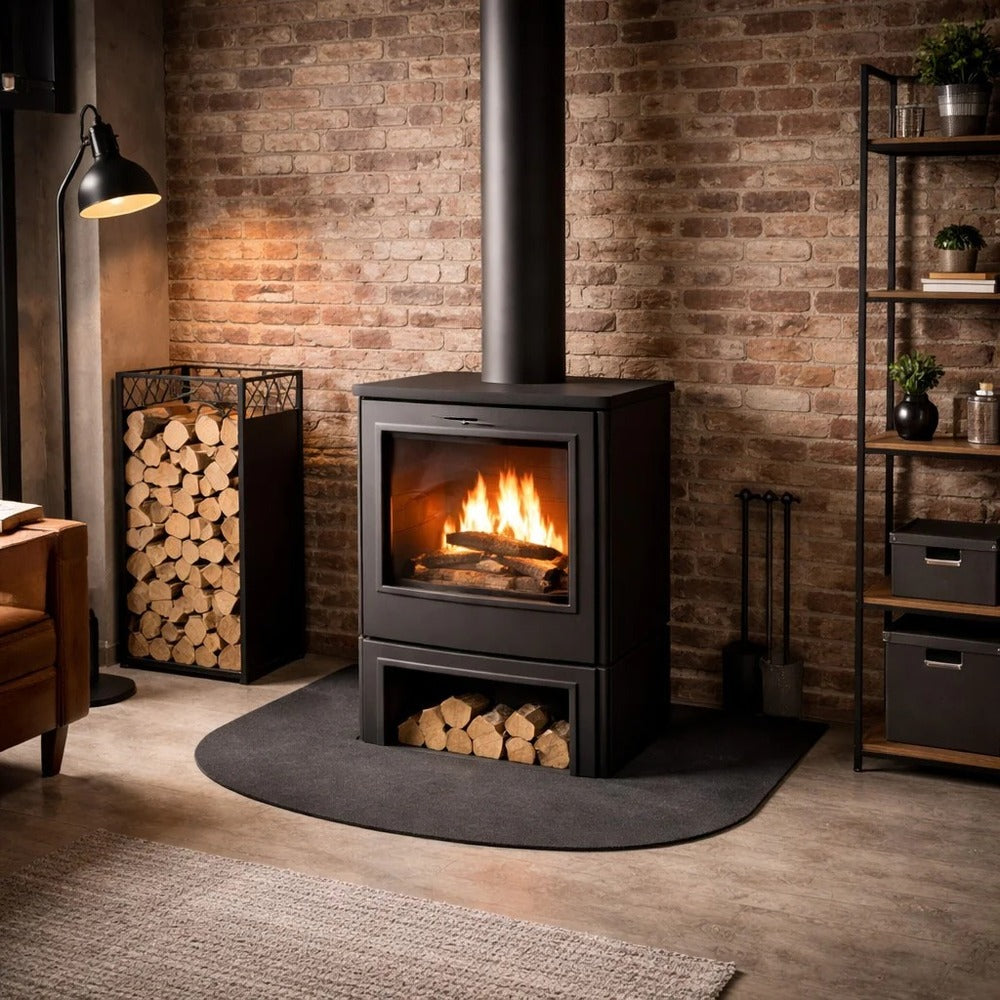 Pedana Salvapavimento Per Stufe 90x80 Acciaio
