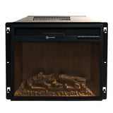 Camino Elettrico Da Terra Jefferson Legno Nero