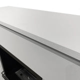 Camino Elettrico Da Terra Bellini Legno Bianco