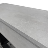Camino Elettrico Da Terra Bellini Legno Cemento
